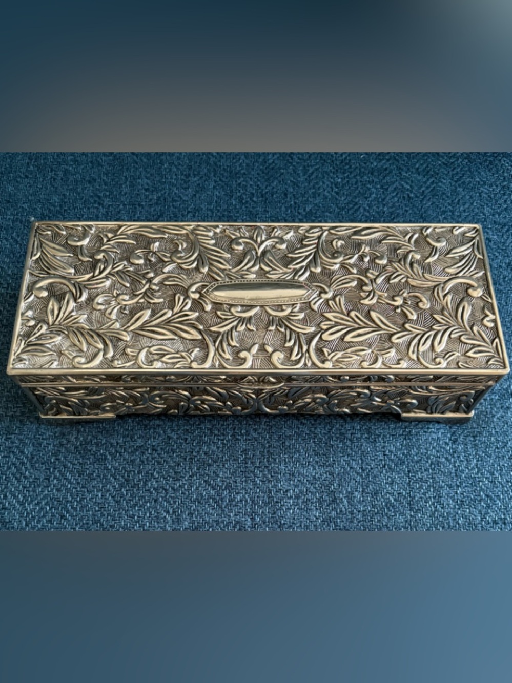 Vintage Godinger Silver Plated Jewelry Box